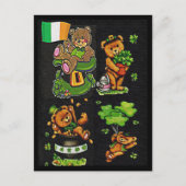 Carte Postale Teddy Bear Collection St. Patrick's Day (Devant)