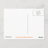 Carte Postale Teddy Bear dans le Patch Citrouille (Dos)