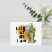 Carte Postale Teddy Bear I'm 1 Anniversaire T-shirts et cadeaux (Debout devant)