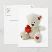Carte Postale *Teddy Bear Love* mignon Teddy (Devant / Derrière)