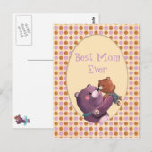 Carte Postale Teddy Bear Mère (Devant / Derrière)