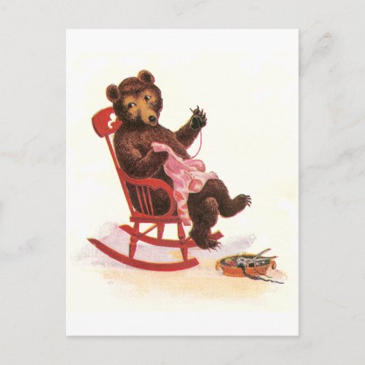 Carte Postale Teddy Bear Met Des Vêtements (Devant)