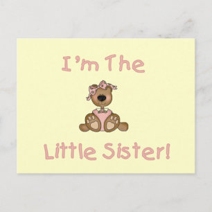 Carte Postale Teddy Bear Petite Soeur T-shirts et cadeaux