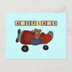 Carte Postale Teddy Bear Pilote Tshirts et cadeaux