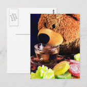 Carte Postale Teddy Bear Tea Party (Devant / Derrière)