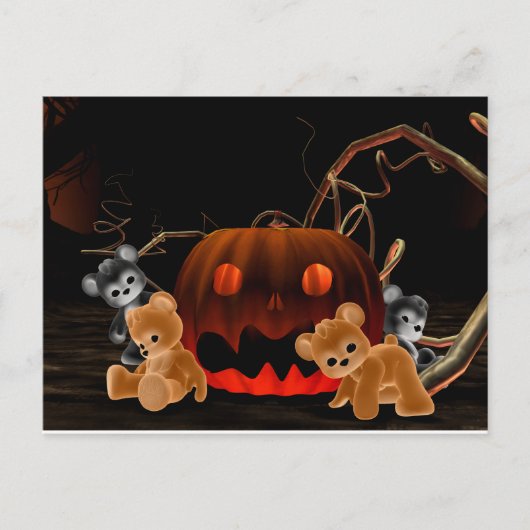 Carte postale Teddy Bearz Halloween (Devant)