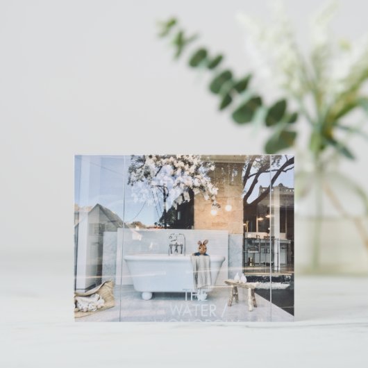 Carte postale Teddy dans Bath (Debout devant)