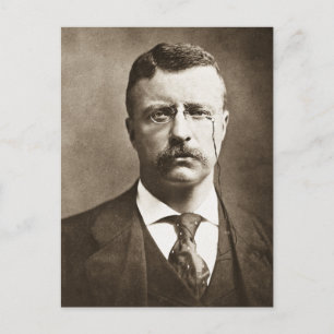 Carte Postale Teddy Roosevelt Vintage Verre Magique Lanterne Dia