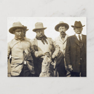 Carte Postale Teddy Roosevelt Wolf Hunting, 1905