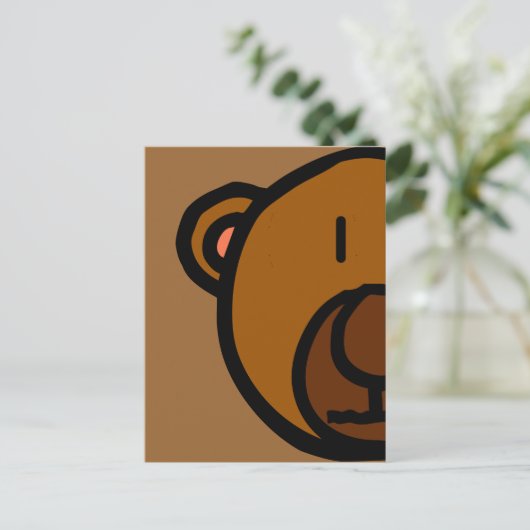 Carte Postale Teddy Teddy Bear Face (Debout devant)
