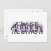 Carte Postale TEE 40e Réunion de classe (Devant / Derrière)