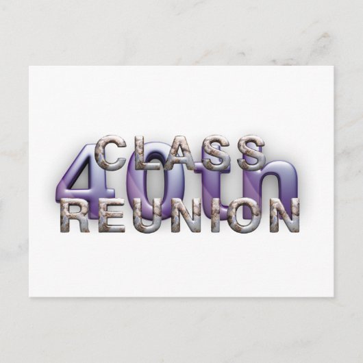 Carte Postale TEE 40e Réunion de classe (Devant)