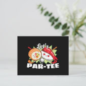 Carte Postale Tee à la Par-Tee Golf Pun - Fête de Golf (Debout devant)