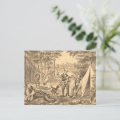 Carte Postale TEE Camping Old School (Debout devant)