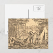 Carte Postale TEE Camping Old School (Devant / Derrière)