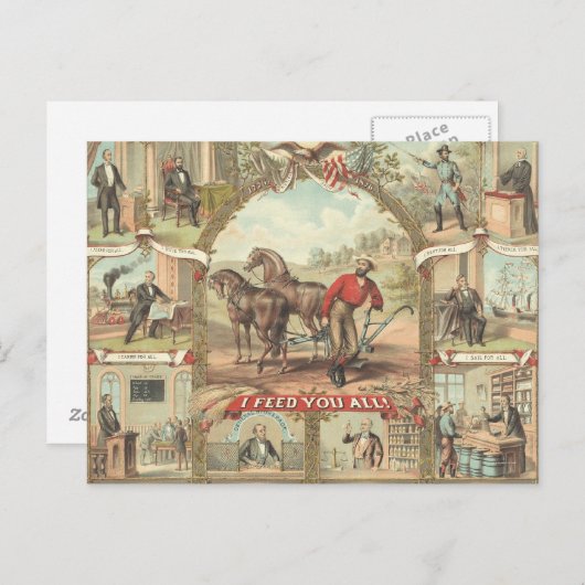 Carte Postale TEE Farmer Slogan (Devant / Derrière)