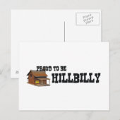 Carte Postale TEE Fier d'être Hillbilly (Devant / Derrière)