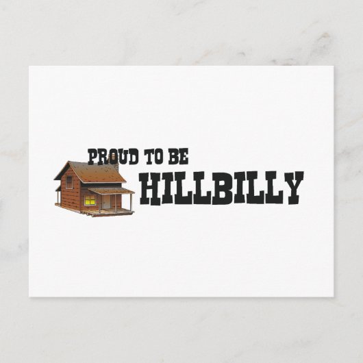 Carte Postale TEE Fier d'être Hillbilly (Devant)