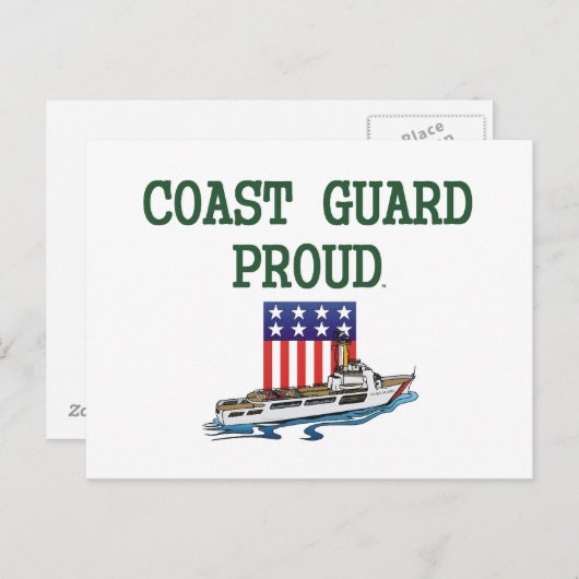 Carte Postale TEE Garde côtière (Devant / Derrière)