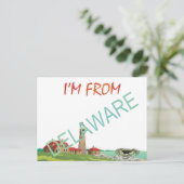 Carte Postale TEE I'm From Delaware (Debout devant)