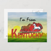 Carte Postale TEE I'm From Kentucky (Devant / Derrière)
