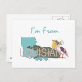 Carte Postale TEE I'm from Louisiana (Devant / Derrière)