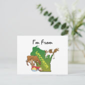 Carte Postale TEE I'm From Wisconsin (Debout devant)