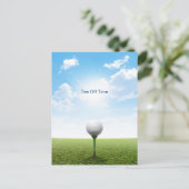 Carte Postale Tee Off Time (Debout devant)
