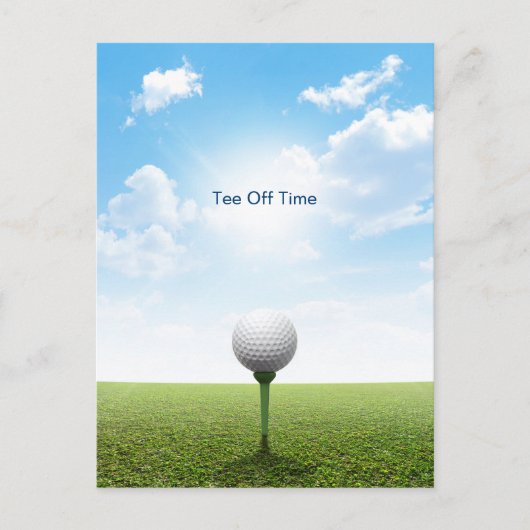 Carte Postale Tee Off Time (Devant)