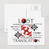 Carte Postale TEE perdu dans la traduction (Devant / Derrière)