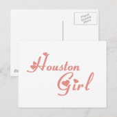 Carte Postale Tee - shirt de Houston (Devant / Derrière)