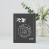 Carte Postale Tee-shirt Electro Maze 90s Techno (Debout devant)