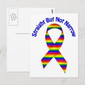 Carte Postale Tee - shirts Gay pride, Cadeaux, Droit Mais Pas Ét (Devant / Derrière)