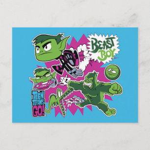 Carte Postale Teen Titans Go!   Beast Boy Shapeshifts