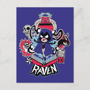 Carte Postale Teen Titans Go!   Raven Demonic Powers Graphic