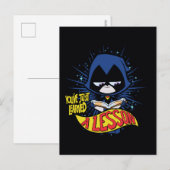 Carte Postale Teen Titans Go! | Raven "Learned A Lesson" (Devant / Derrière)