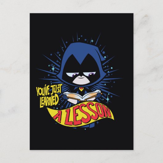 Carte Postale Teen Titans Go! | Raven "Learned A Lesson" (Devant)