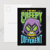 Carte Postale Teen Titans Go! | Raven "Not Creepy I'm Different" (Devant / Derrière)