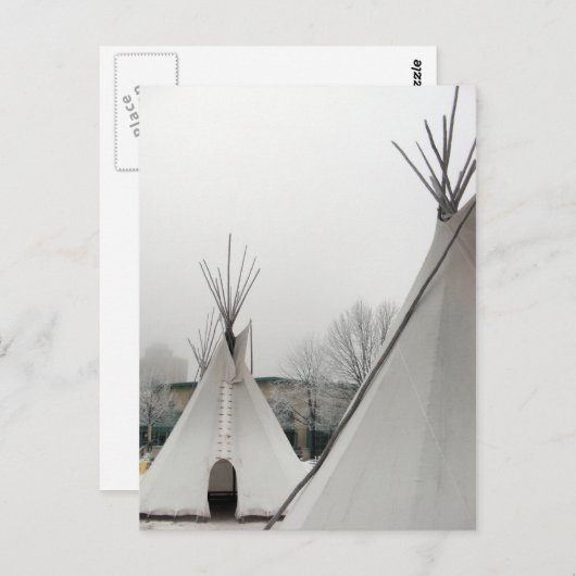 Carte postale Teepees (Devant / Derrière)