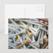 Carte Postale Tées de golf (Devant / Derrière)