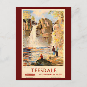 Carte Postale Teesdale, Angleterre, Visite de vacances