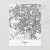 Carte Postale Téhéran minimaliste Iran (Devant)