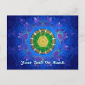 Carte Postale Teinture à tarte bleu-vert (Devant)