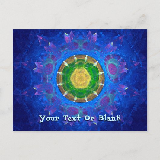 Carte Postale Teinture à tarte bleu-vert (Devant)