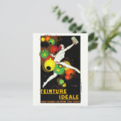 Carte Postale Teinture Idéale France Affiche Vintage 1928 (Debout devant)