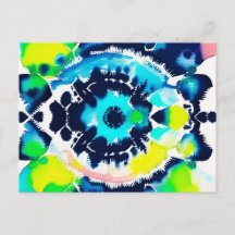 Teinture Tie Dye Bleu Oeil