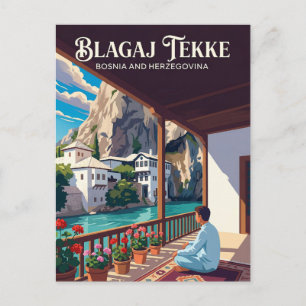 Carte Postale Tekke de Blagaj Bosnie-Herzégovine