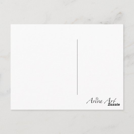 Carte Postale Tel Aviv (Dos)