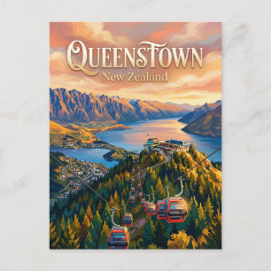 Carte Postale Télécabine Skyline Queenstown Nouvelle-Zélande