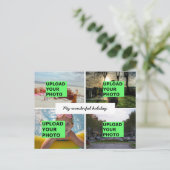 Carte Postale Télécharger votre photo (Debout devant)